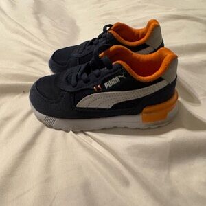 Puma Kids Sneakers - Navy and Orange